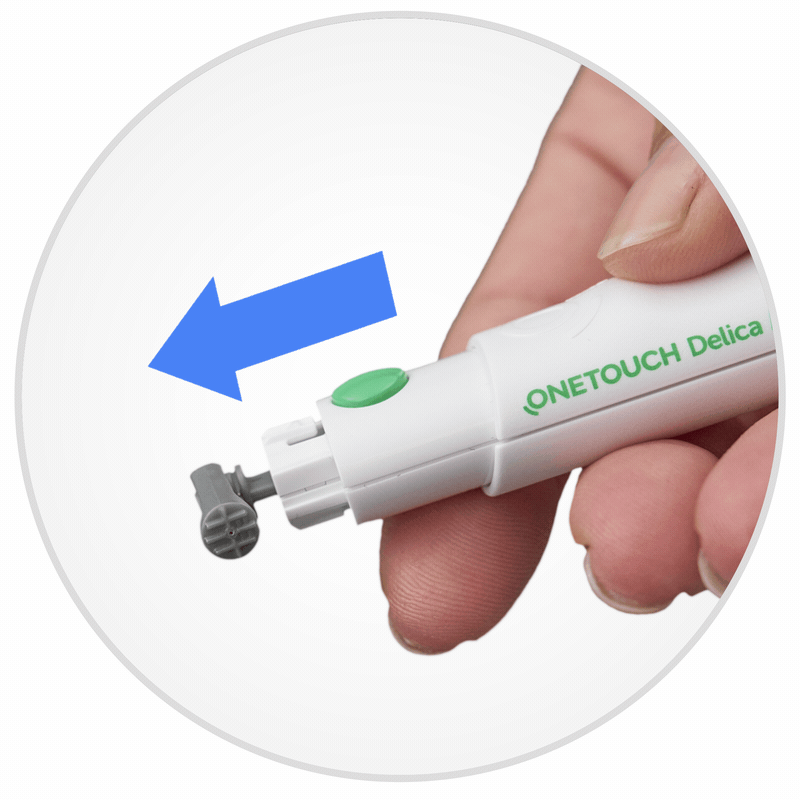 Het lancet uitwerpen