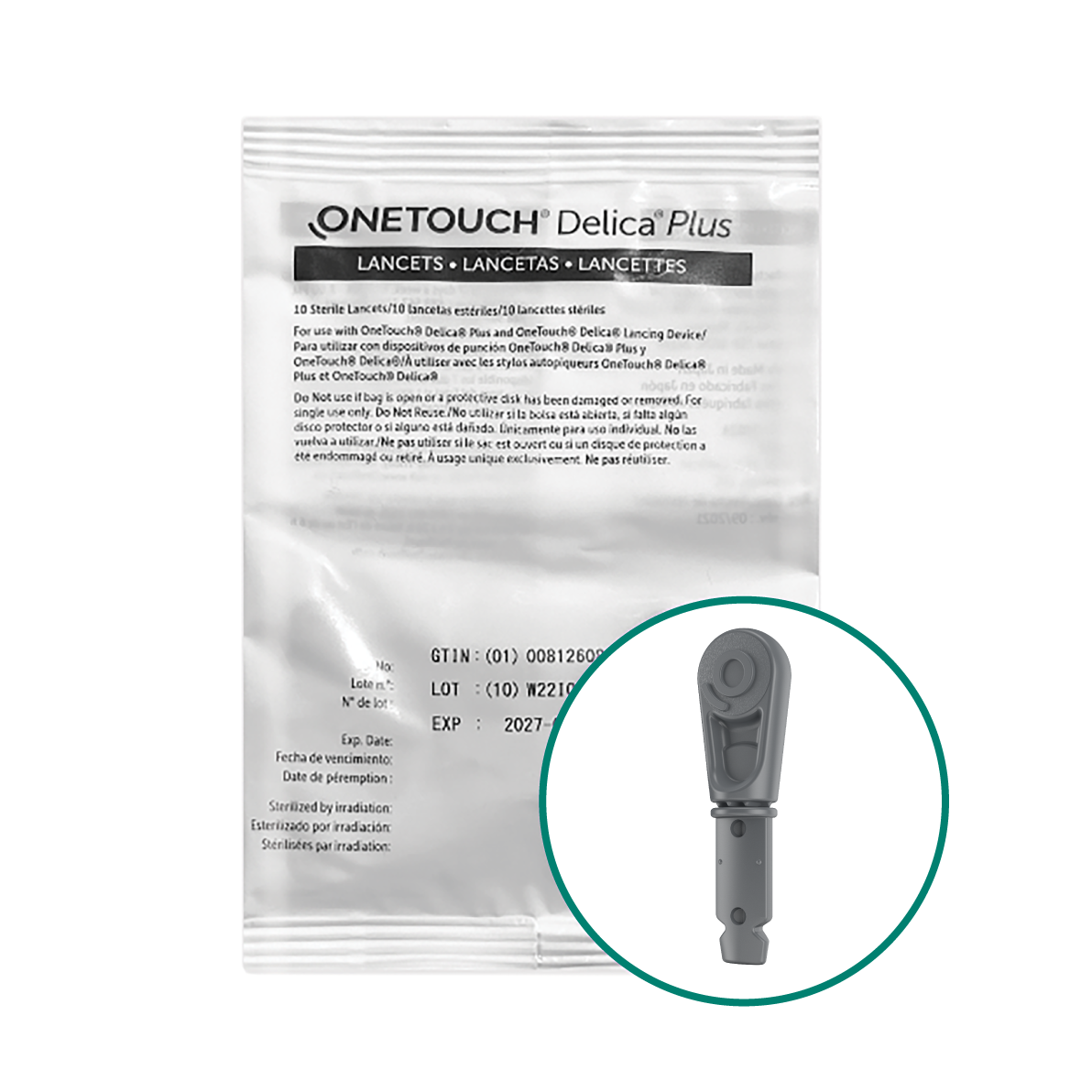 OneTouch® Delica® Plus lancetten