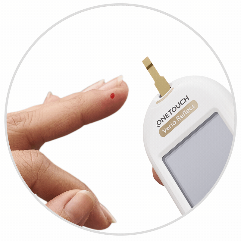 Appliquez sur la bandelette réactive