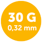 Lancettes fines de 30 g