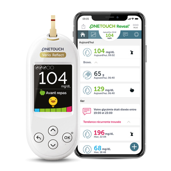 OneTouch Reveal® avec OneTouch Verio Reflect®